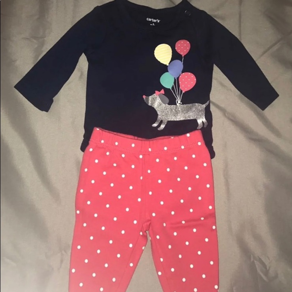 Baby Girl Matching Onesie & Pants